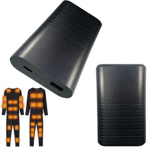 7.4V/5V3A Heated Vest Battery Pack Fast Charging 20000mAh Heated Jacket Power Bank Rechargeable Compact for Heated Hoodie Pants Underwear