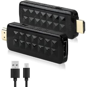 FERRISA 4K@60Hz HDMI to DisplayPort Cable Adapter/Converter with USB Power, Male to Female HDMI to DP Adaptor for Monitor, Support HDMI2.0 HDCP2.2, Compatible with , PS5, NS, Mac Mini(NOT USB Port)