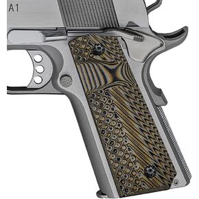 Cool Hand 1911 G10 Grips Replacement for Kimber, Colt, Rock Island, Springfield, Tauru, Full Size (Government/Commander), Gun Screws Included, Big Scoop, Ambi Safety Cut, OPS Texture