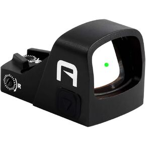 A17 RMSc Micro Green Dot Sight Shake Awake 2 MOA Compact Pistol Reflex Sight 1x17mm Rifle Scope with Picatinny Mount (Green Dot)