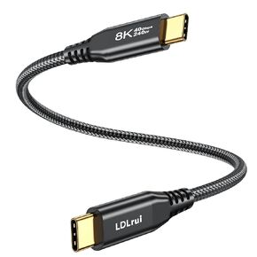 USB 4 Cable for Thunderbolt 4 Cable, 40Gbps Data Transfer, 8K/Dual 4K Video Display, 240W Fast Charging,3FT USB C to Thunderbolt 4 Cable for MacBook, iPhone 16, iPad, M4 Pro/Max, Lenovo, SSD, Docking