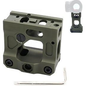 Red Dot Riser Mount 2″ Height for Optic Sight Scope Riser Mount, black/Army Green