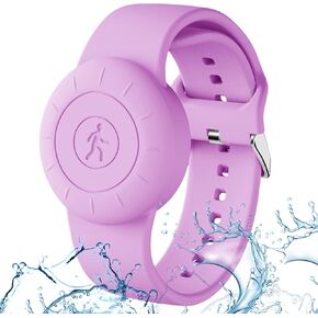 سوار AirTag للأطفال، حامل Airtag مقاوم للماء للأطفال، ساعة Airtag للأطفال من السيليكون خفيف الوزن، جهاز تتبع GPS، سوار معصم مخفي Airtag لـ Apple AirTag [4 عبوات]