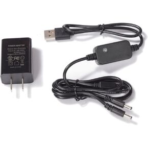 SAVIOR HEAT Original Charger USB-DC Dual Port Wall Adapter for 7.4V 2200mAh Battery Heated Gloves Mittens Liners Socks