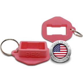 Magazine Loader for The Smith & Wesson M&P Shield 9mm EZ - Easy Pain Free Loading - Comfortable Grip - Speed Loader Accessories - Large Flanges for Thumb Relief - 2 Pack - Pink