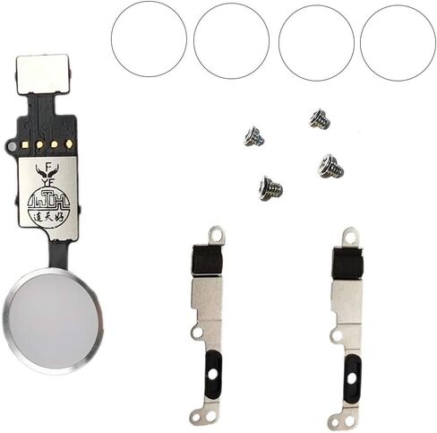 Home Button Key Fingerprint Repair Return Fixed Kits Set Replacement for iPhone 7/7 Plus and iPhone 8/8 Plus (Black) in Kuwait