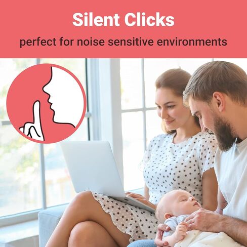 ELECOM Cute Face Mouse, 2.4GHz USB Wireless, Ambidextrous Design, Silent Click, Lightweight, Portable, Girly White Pink Computer Mice, Plug and Play, Girls and Kids, for PC, Laptop, Windows and Mac in Saudi Arabia