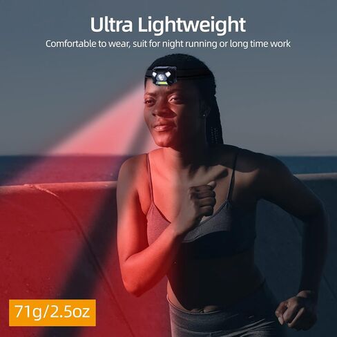 KunHe Pack 2 Red Light LED Headlamps Flashlights Headlight Bright Head Lamp for Adults Night Vision and Outdoor Camping in Saudi Arabia