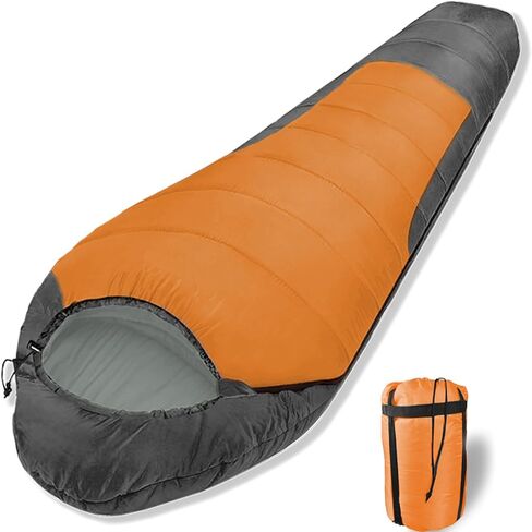 Mummy Sleeping Bag, Adult and Teen Cold Weather Sleeping Bag are Suitable for Temperatures from 23 to 62 ℉ Backpacking and Camping Sleeping Bag in Saudi Arabia