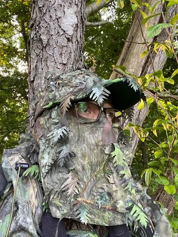 قناع وجه مموه ثلاثي الأبعاد خفيف الوزن من QuikCamo وقبعة للصيد، قبعة مموهة قابلة للتعديل OSFM، Mossy Oak & Realtree in Kuwait