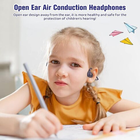 BANIGIPA Kids Headphones, Open Ear Headphones Comfortable for Teens Child Boys Girls, Wireless Bluetooth 5.4 Headset w/Mic for School/Tablet/Travel, 13g Ultra-Light, Protect Hearing, 10H Playtime in Saudi Arabia