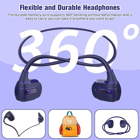 BANIGIPA Kids Headphones, Open Ear Headphones Comfortable for Teens Child Boys Girls, Wireless Bluetooth 5.4 Headset w/Mic for School/Tablet/Travel, 13g Ultra-Light, Protect Hearing, 10H Playtime in Saudi Arabia