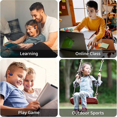 BANIGIPA Kids Headphones, Open Ear Headphones Comfortable for Teens Child Boys Girls, Wireless Bluetooth 5.4 Headset w/Mic for School/Tablet/Travel, 13g Ultra-Light, Protect Hearing, 10H Playtime in Saudi Arabia