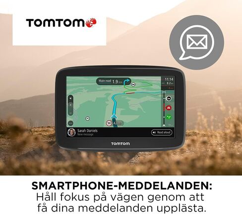 TomTom Car Sat Nav GO Classic، مقاس 6 بوصة، مع تجربة تنبيه لكاميرات السرعة والازدحام المروري بفضل حركة مرور TomTom، وخرائط الاتحاد الأوروبي، والتحديثات عبر شبكة WiFi، وحامل متكامل قابل للعكس in Saudi Arabia