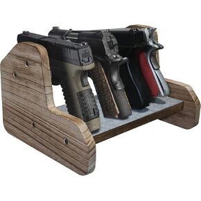 Gun Rack for Safe 6 Pistol Rack for Storage | Pistol Holder Organizer Accessories | Gun Holder with Carpeted Surface | Pistol Handgun Display | Gun Accessories for Man
