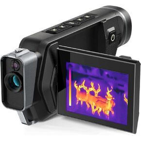 Teslong 2 in 1 Thermal Monocular 256x192, Thermal Imaging Camera with 3.5 Inch Screen for Hunting, Outdoor Camping, Travel, Inspection for Circuit Break, Leak