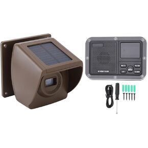 Solar Driveway Alarm, 800M Long Range IP55 Weatherproof Driveway Alarm, Outdoor Weather Resistant Motion Detector, Security Alert System, Generic4uxq0d98ob