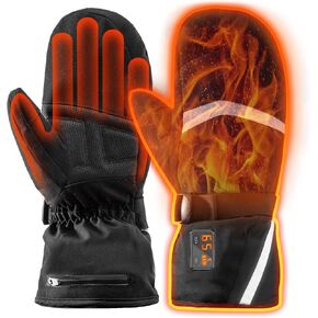 Heated Gloves for Women Men - Electric USB Rechargeable Heated Motorcycle Cycling Gloves Touchscreen Heating Work Gloves Winter Ski Hand Warmer Heating Gloves