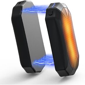 Rechargeable Hand Warmers, 6000mAh 2 Pack Electric Hand Warmer with 3 Levels 360° Heat, 15hrs Heat Portable Hot Hands Heater Gifts for Outdoors, Camping, Hiking, Skiing, Raynauds, Snow Golf, Women Men