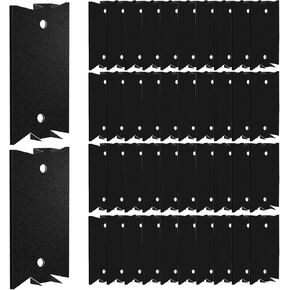 100pcs 3-Inch Black Cable Protector Plates for Wood Studs - Heavy Duty Steel Nail Plates for Electrical Wire Protection, Sturdy and Long-Lasting Electrical Stud Guards - Easy Installation