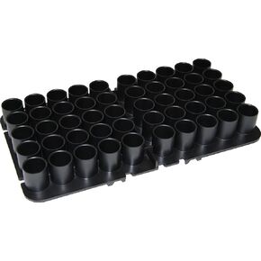 MTM ST-12-40 - Shotshell Trays 50 Round 12 Gauge fits SF & SD & S-100, USA Made, Black