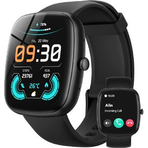 Parsonver Smart Watch for iOS and Android Phones(Answer/Make Calls), HD Screen Watches for Women, IP68 Waterproof Fitness Tracker Watch with Heart Rate Sleep Monitor, Steps Calories Counter, Rose Gold