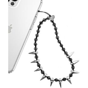 Velvet Caviar Phone Charm Wrist Strap - Cute Beaded Cellphone Wristlet - Lanyard Accessory for Women - Fits all Phone Cases including iPhone 15 Pro Max / 14 Pro Max / 13 Pro Max / 12 (Studs & Spikes)