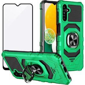 Ailiber Phone Case for Samsung Galaxy A16 5G, Samsung A16 Screen Protector, Ring Kickstand for Magnetic Car Mount, Heavy Duty Shockproof Protective Rugged Cell Phone Cover-Rose Gold in Kuwait