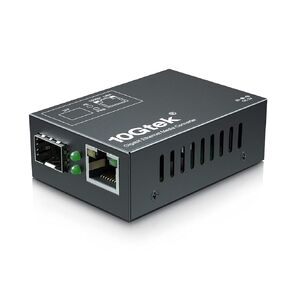 [Mini Size] Gigabit Ethernet Media Converter, Open SFP Fiber to Ethernet RJ45 Converter for 10/100/1000Base-Tx to SFP(SFP Slot Without Module), UL Certified