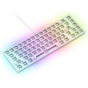 Glorious GMMK 2 Gaming Barebones Keyboard - Hot Swappable TKL DIY, Compact Mechanical Keyboard Kit- Wired, RGB Backlit,- PC Setup Accessories- 65%, Pink