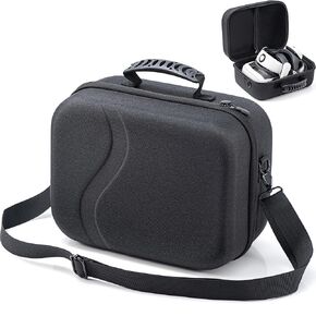 Upgraded Carrying Case for Meta Quest 3, Hard Travel Case Compatible with BOBOVR/KIWI Design Battery Head Strap, Oculus Quest 3 Controller and Accessory, Large Hard Shell Travel Bag(L, Black)