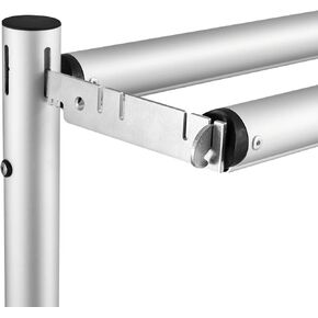 6'' Double Crossbar Hanger Wedding Valance Hanger for Backdrop, Pipe and Drape Backdrop Stand Kit Double Backdrop Stand