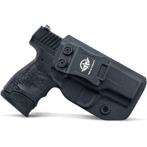 Walther PPS M2 Holster IWB Kydex Custom Fit: Walther PPS M2 9mm/.40 Pistol - Inside Waistband Concealed Carry - Adj. Cant Retention - Cover Mag-Button - No Wear - No Jitter