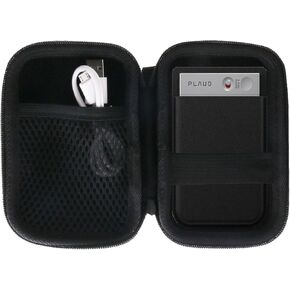 WERJIA Hard Carrying Case Compatible with PLAUD Note AI Voice Recorder Case,Fits USB Charging Cable and AI Voice Recorder case,（Case Only） (Black)