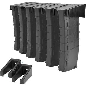 ABS 6 Standard Rack Wall Mount, Wall Magazine Display, Detachable Wall Mags Storage Organization System