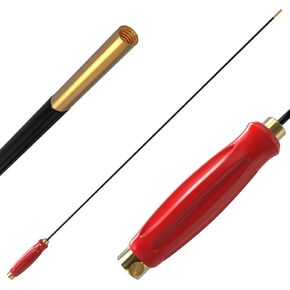 One Piece Carbon Fiber Cleaning Rod 36" Suitable for .22 to .50 Caliber Rifles and Shotgun with Rotating Handle and Hanging Hole - Gun Cleaner Rod for AR Cleaning Kit and Rifle 22