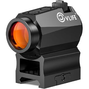 CVLIFE JackalHowl Red Dot Sight, Motion Awake 2 MOA Red Dot Optics, IPX7 Waterproof & Fogproof, 50,000H Battery Life, 1x20mm Compact Red Dot Scope for 21mm Picatinny Rail, Absolute Co-Witness