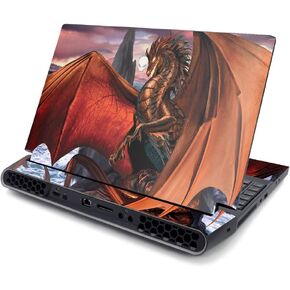 MightySkins Skin Compatible with Alienware Area-51M 17" (2019) - Dragon Reign | Protective, Durable, and Unique Vinyl Decal wrap Cover | Easy to Apply, Remove, and Change Styles | Made in The USA