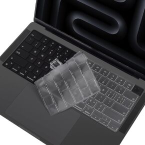 CaseBuy Premium MacBook Pro M4 Keyboard Cover for MacBook Pro 14 inch M4 Chip Pro/Max A3112 A3185 A3401 2024 Released Liquid XDR Display & Touch ID TPU Protective Skin