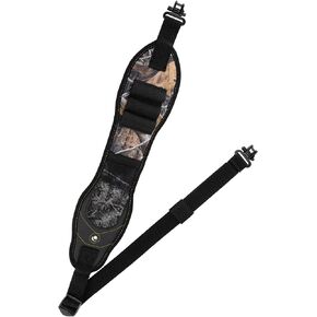 Pridefend Shotgun Sling Gun Shoulder Padded Strap Two Point Gun Sling with Swivel, Anti-Slip Shotgun Sling Alloy Length Adjuster Shell Loops All Metal Hardware