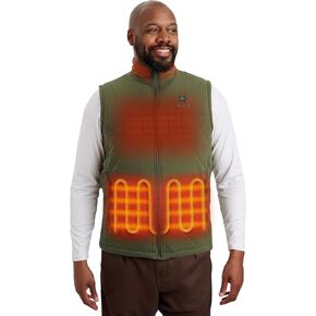 ORORO Men's Heated Quilted Vest with Battery Pack, Lightweight Quilted Heating Vest