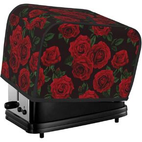 Vintage Flower Wild Herb Floral 2 Slice Toaster Cover, Waterproof Toaster Dust Cover Bread Maker Protective Cover For Small Kitchen Appliance Dining Room Home Table Decor Gifts