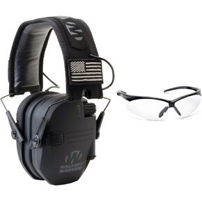 Walkers Razor Slim Electronic Hearing Protection Muffs with Sound Amplification and Suppression and Shooting Glasses Kit in Kuwait