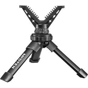 MidTen Portable Shooting Rest Shooting Tripod Rifle Stand for Shooting Range Lightweight Bench Rest Shooting Tripods for Rifles with 360° Rotate V Yoke Holder