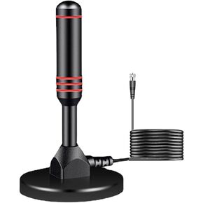 Digital Antenna, TV Antenna Indoor, 80+ Miles Long Range Reception HD Antenna for TV 4k 1080P Channels - Magnetic Base Indoor Smart TV Antenna for Easy Installation, AN-blue-01