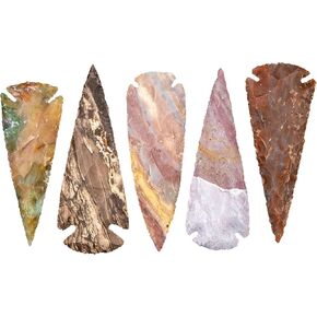 One 4" Indian Spear Point Arrowhead Agate Chert Flint New Project Point (1pc)