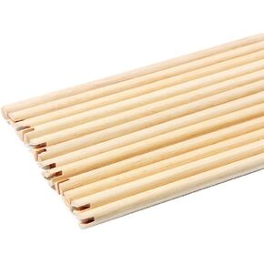 31.5 Inch Wooden Arrow Shaft Handmade Shaft OD 8mm Bare Raw Shafts with Nock for DIY Practice Targeting Arrow 12/24 Pieces