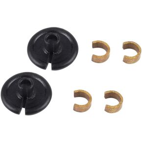 Archery World Kisser Button Black with Copper Anchor Clips - 2/pk