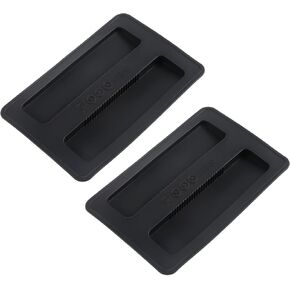 TIESOME Silicone Toaster Cover, 2 PCS 2 Slice Toaster Lid Black Bread Maker Cover Toaster Dust Covers Toaster Appliance Top Protector Toaster Oven Cover Kitchen Appliance Covers
