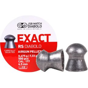 JSB Match Diabolo Exact RS .177 Cal, 7.33 Grains, Domed, 500ct